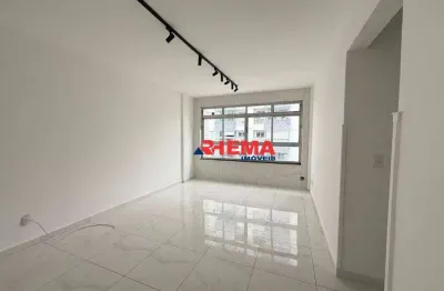 Apartamento para alugar, 105 m² por r$ 4.500,00/ano - marapé - santos/sp