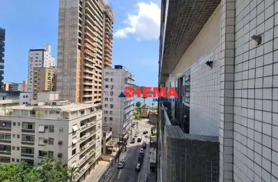 Apartamento com 3 dormitórios para alugar, 122 m² por r$ 6.000/mês - ponta da praia - santos/sp