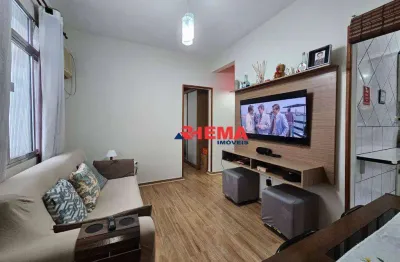 Apartamento com 2 dormitórios à venda, 52 m² por r$ 375.000,00 - embaré - santos/sp