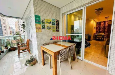 Apartamento com 2 dormitórios à venda, 80 m² por r$ 1.270.000,00 - gonzaga - santos/sp
