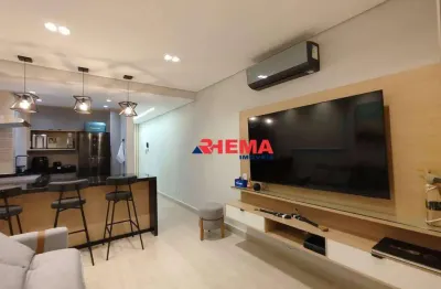 Kitnet com 1 dormitório à venda, 38 m² por r$ 690.000,00 - gonzaga - santos/sp
