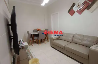 Apartamento com 1 dormitório à venda, 59 m² por r$ 375.000,00 - boqueirão - santos/sp