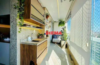 Apartamento com 2 dormitórios à venda, 94 m² - gonzaga - santos/sp