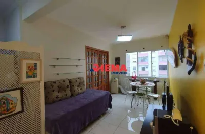 Apartamento com 1 dormitório à venda, 37 m² por r$ 397.000,00 - embaré - santos/sp