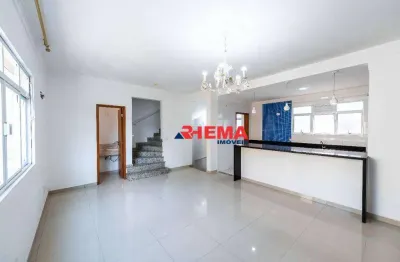 Sobrado com 3 dormitórios à venda, 136 m² por r$ 1.550.000,00 - gonzaga - santos/sp