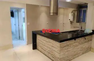 Apartamento com 2 dormitórios para alugar, 60 m² por r$ 6.000,01/mês - boqueirão - santos/sp