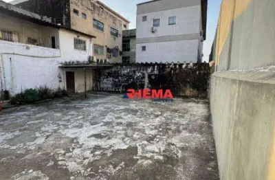 Terreno para alugar, 150 m² por r$ 3.000,01/mês - centro - são vicente/sp