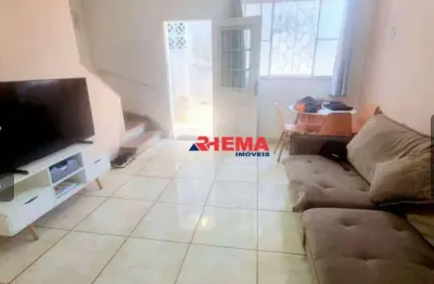 Casa com 2 dormitórios à venda, 78 m² por r$ 310.000,00 - vila matias - santos/sp