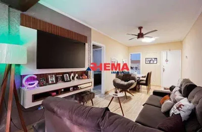 Apartamento com 2 dormitórios à venda, 90 m² por r$ 480.000,00 - ponta da praia - santos/sp