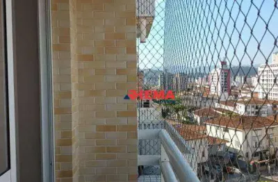 Apartamento com 2 dormitórios para alugar, 58 m² por r$ 4.500,02/ano - pompéia - santos/sp