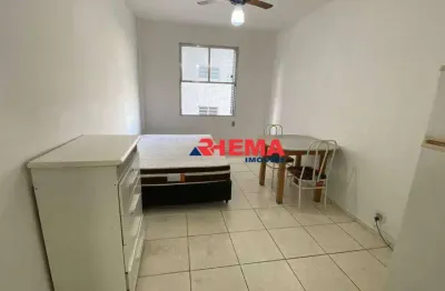 Kitnet para alugar, 28 m² por r$ 2.100/mês - josé menino - santos/sp