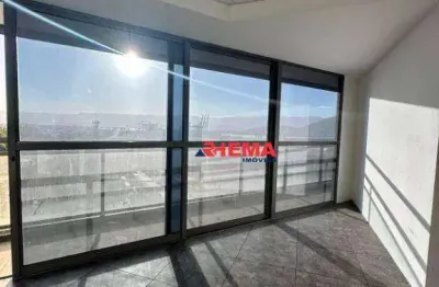 Sala para alugar, 77 m² por r$ 4.000/mês - valongo - santos/sp