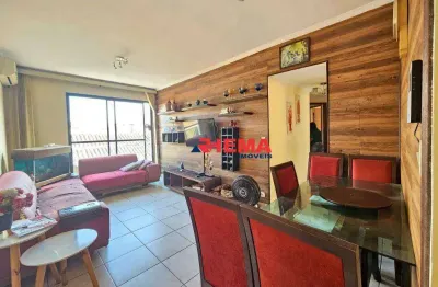 Apartamento com 2 dormitórios à venda, 82 m² por r$ 550.000,00 - embaré - santos/sp