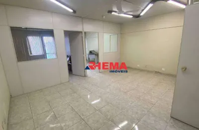 Sala comercial com 4 salas para alugar na Praça Dom Idílio José Soares, Centro, Santos