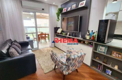 Apartamento com 2 dormitórios para alugar, 66 m² por r$ 5.800,01/mês - josé menino - santos/sp