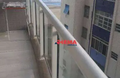Apartamento com 1 dormitório para alugar, 55 m² por r$ 4.950,01/mês - pompéia - santos/sp