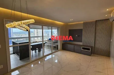 Apartamento com 3 dormitórios para alugar, 111 m² por r$ 8.800,01/mês - ponta da praia - santos/sp