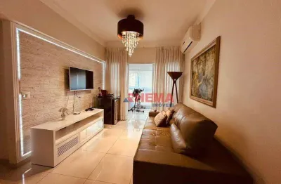 Apartamento com 2 dormitórios à venda, 108 m² por r$ 1.595.000,00 - gonzaga - santos/sp