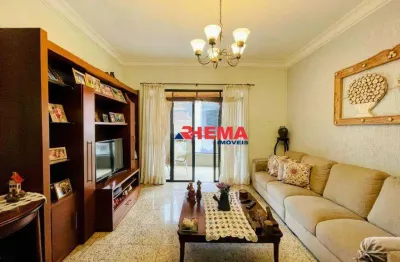 Apartamento com 3 dormitórios à venda, 189 m² por r$ 2.080.000,00 - embaré - santos/sp
