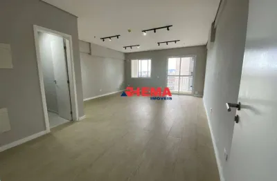 Sala para alugar, 42 m² por r$ 2.100,01/mês - vila matias - santos/sp