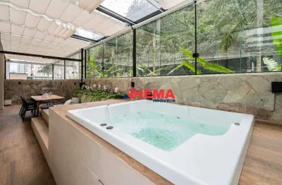 Apartamento garden com 3 dormitórios à venda, 142 m² por r$ 1.600.000,00 - marapé - santos/sp