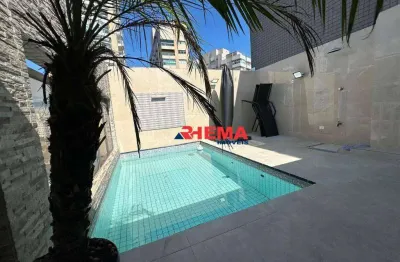 Cobertura com 2 dormitórios à venda, 244 m² por r$ 2.675.000,00 - boqueirão - santos/sp