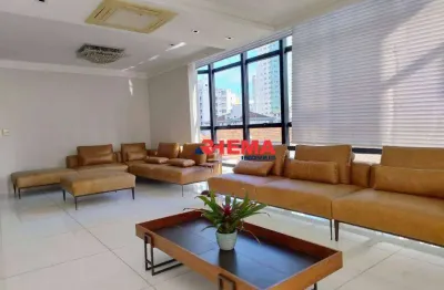 Apartamento com 4 dormitórios à venda, 280 m² por r$ 3.000.000,00 - ponta da praia - santos/sp
