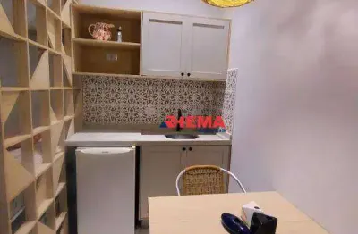 Kitnet com 1 dormitório à venda, 38 m² por r$ 340.000,00 - ponta da praia - santos/sp