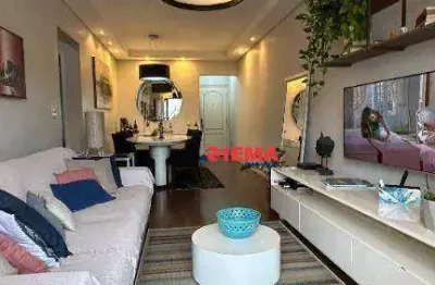 Apartamento com 2 dormitórios à venda, 90 m² por r$ 560.000,00 - embaré - santos/sp