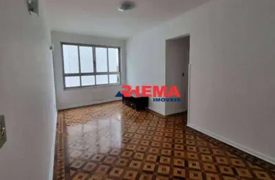 Apartamento com 2 dormitórios para alugar, 120 m² por r$ 4.363,63/mês - boqueirão - santos/sp