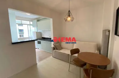 Apartamento com 1 dormitório para alugar, 49 m² por r$ 3.800,01/mês - gonzaga - santos/sp