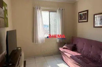Apartamento com 1 dormitório à venda, 44 m² por r$ 309.000,00 - josé menino - santos/sp