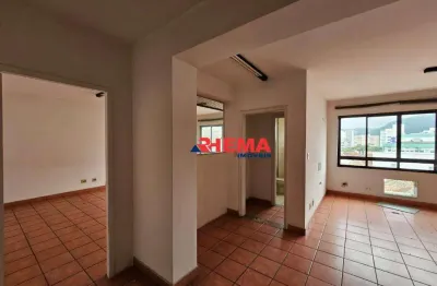 Sala para alugar, 90 m² por r$ 3.601,00/mês - vila mathias - santos/sp