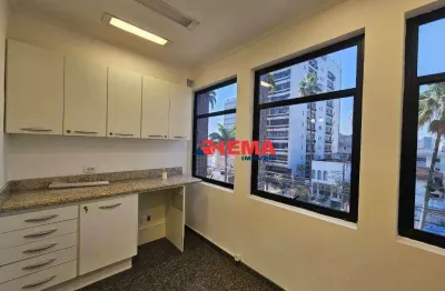Sala para alugar, 42 m² por r$ 2.500,01/mês - vila matias - santos/sp