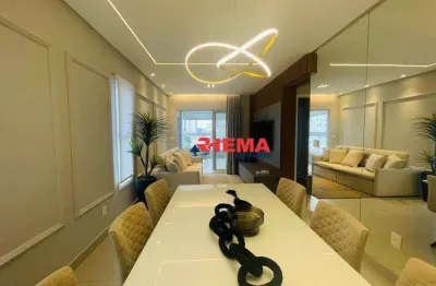Apartamento com 2 dormitórios à venda, 84 m² por r$ 1.560.000,00 - boqueirão - santos/sp