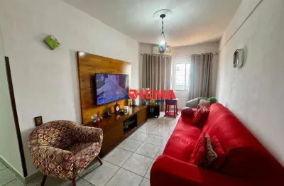 Apartamento com 2 dormitórios à venda, 85 m² por r$ 389.000,00 - campo grande - santos/sp