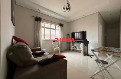 Apartamento com 1 dormitório para alugar, 63 m² por r$ 2.800,01/ano - embaré - santos/sp
