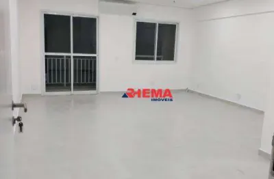 Sala para alugar, 45 m² por r$ 2.450/mês - vila matias - santos/sp