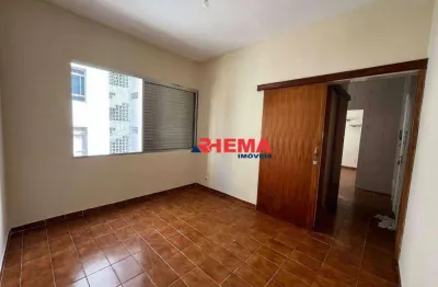 Apartamento com 1 dormitório para alugar, 45 m² por r$ 2.300,02/mês - josé menino - santos/sp