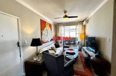 Apartamento com 1 dormitório à venda, 85 m² por r$ 747.000,00 - boqueirão - santos/sp