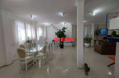 Sobrado com 4 dormitórios para alugar, 250 m² por r$ 6.100,01/mês - vila matias - santos/sp