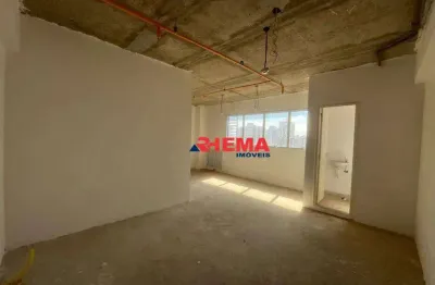Sala para alugar, 35 m² por r$ 3.200,02/mês - ponta da praia - santos/sp