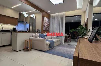 Apartamento com 2 dormitórios à venda, 82 m² por r$ 1.297.000,00 - aparecida - santos/sp