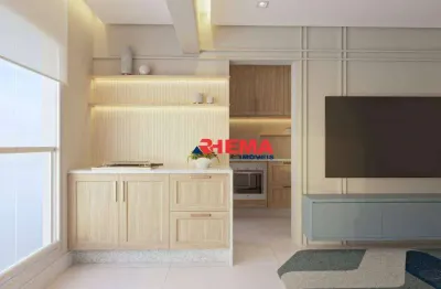 Apartamento com 2 dormitórios à venda, 66 m² por r$ 681.460,43 - marapé - santos/sp