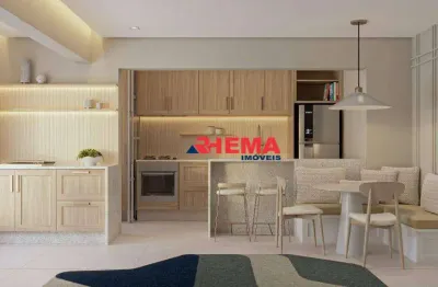 Apartamento com 1 dormitório à venda, 46 m² por r$ 475.013,62 - marapé - santos/sp