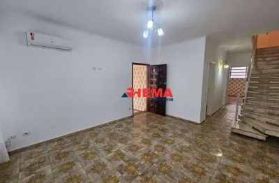 Sobrado com 4 dormitórios para alugar, 220 m² por r$ 7.800,00/mês - embaré - santos/sp