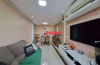 Apartamento com 2 dormitórios à venda, 58 m² por r$ 290.000,00 - morro de nova cintra - santos/sp