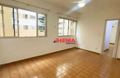 Apartamento com 1 dormitório para alugar, 56 m² por r$ 2.200,01/mês - centro - são vicente/sp
