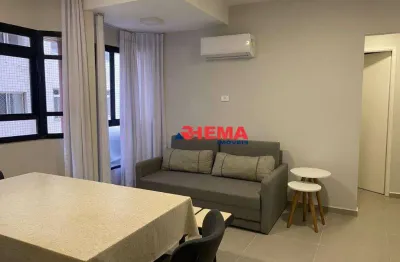 Apartamento para alugar, 47 m² por r$ 3.900,01/mês - aparecida - santos/sp
