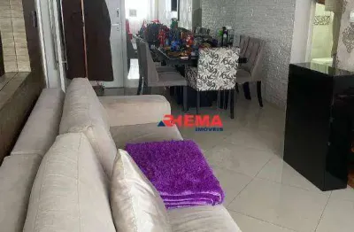 Apartamento com 2 dormitórios para alugar, 90 m² por r$ 5.000,01/mês - gonzaga - santos/sp